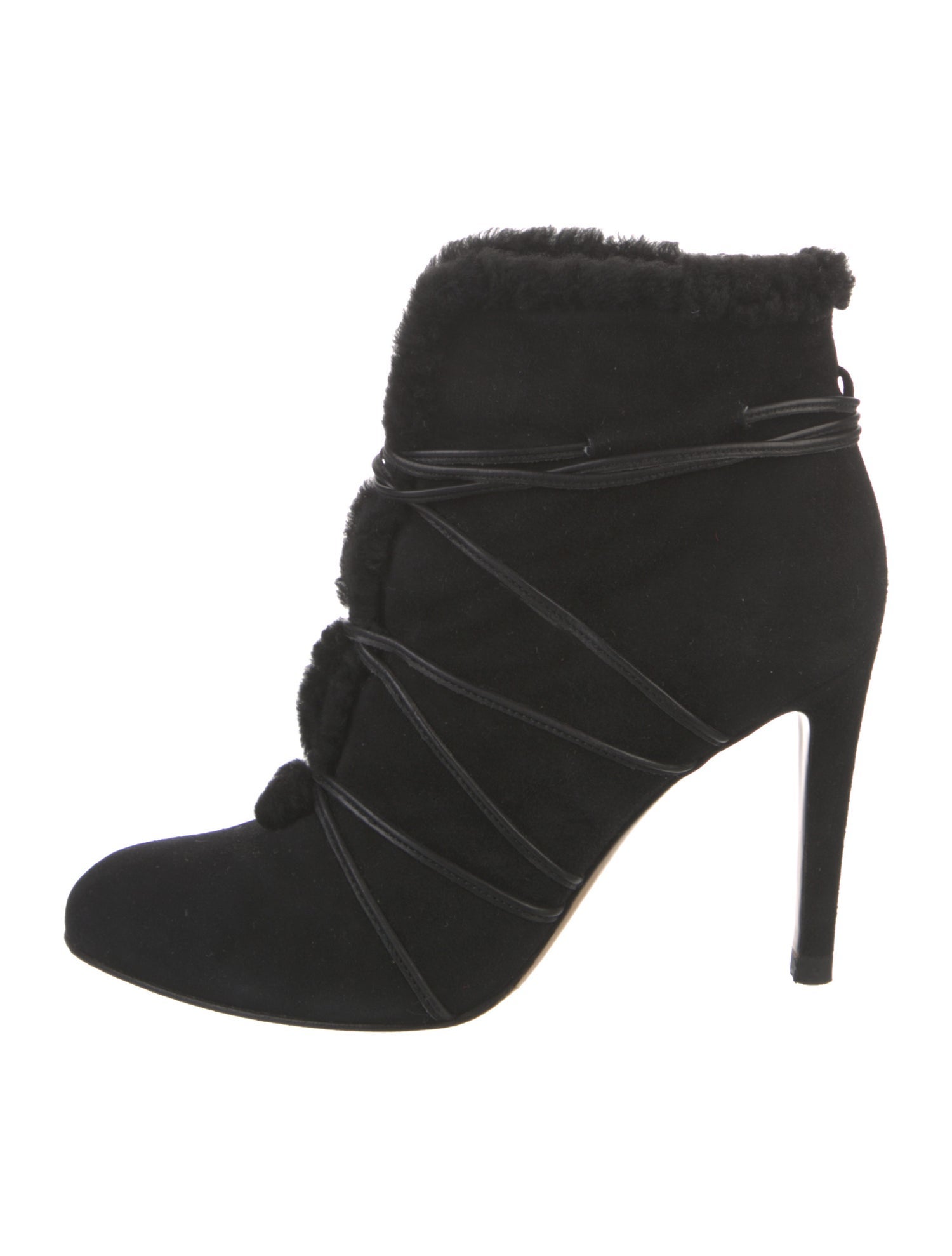 Gianvito Rossi Suede Lace-Up Boots