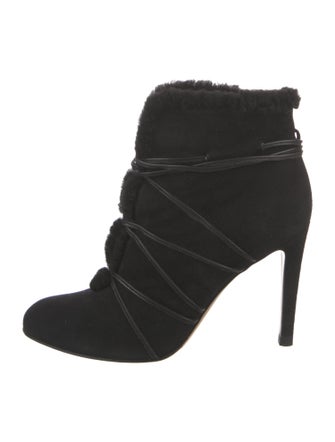 Gianvito Rossi Suede Lace-Up Boots