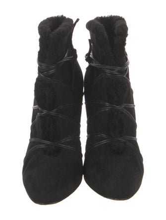 Gianvito Rossi Suede Lace-Up Boots