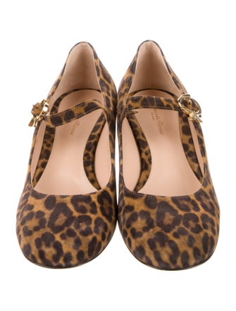 Gianvito Rossi Ponyhair Animal Print Pumps