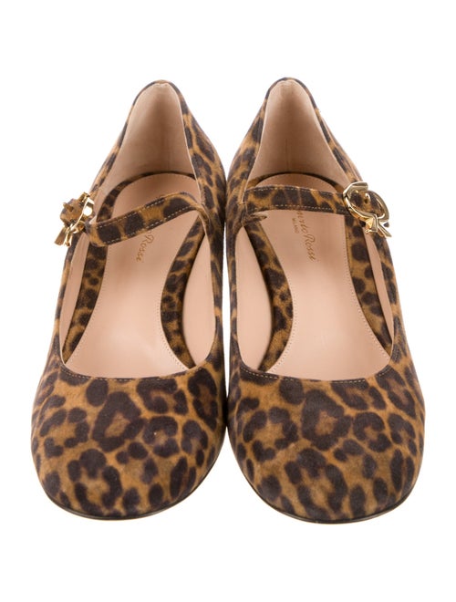 Gianvito Rossi Ponyhair Animal Print Pumps
