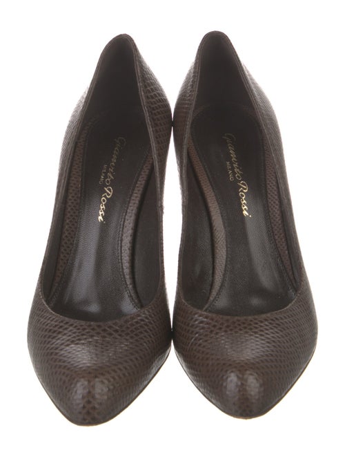 Gianvito Rossi Embossed Leather Pumps
