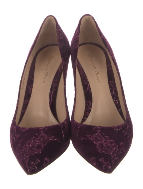 Gianvito Rossi Velvet Printed Pumps