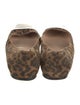 Gianvito Rossi Suede Animal Print Flats