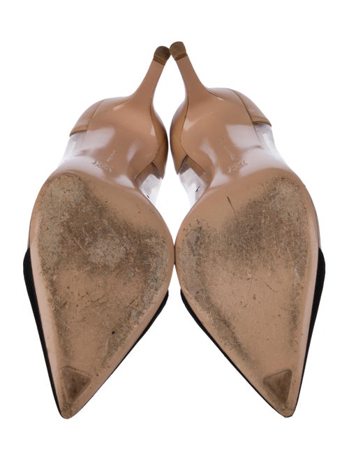 Gianvito Rossi Suede Colorblock Pattern Pumps