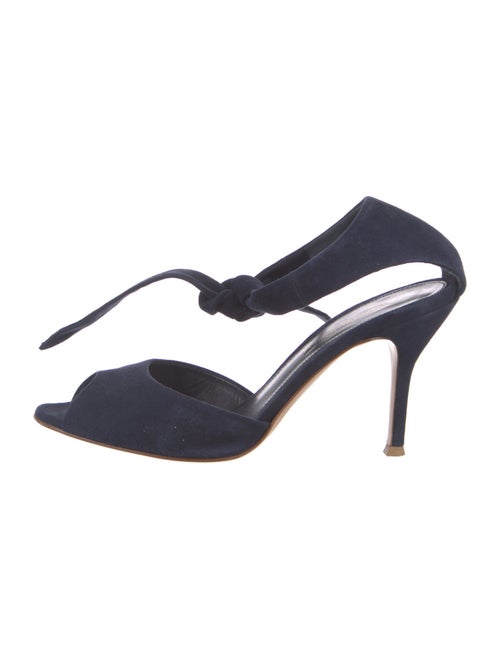 Gianvito Rossi Suede Slingback Sandals