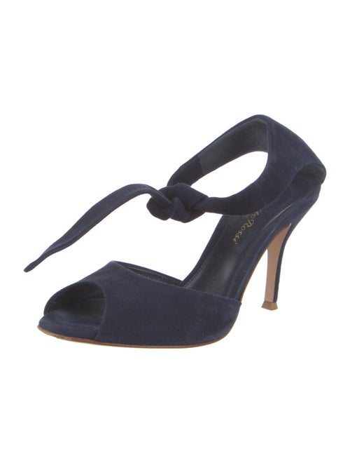 Gianvito Rossi Suede Slingback Sandals