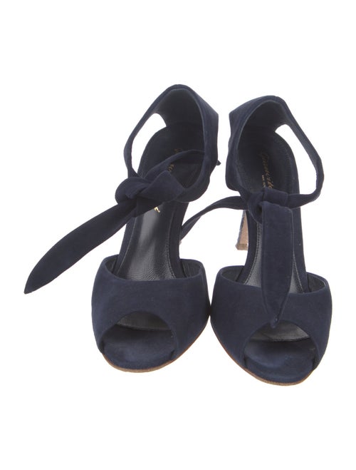 Gianvito Rossi Suede Slingback Sandals