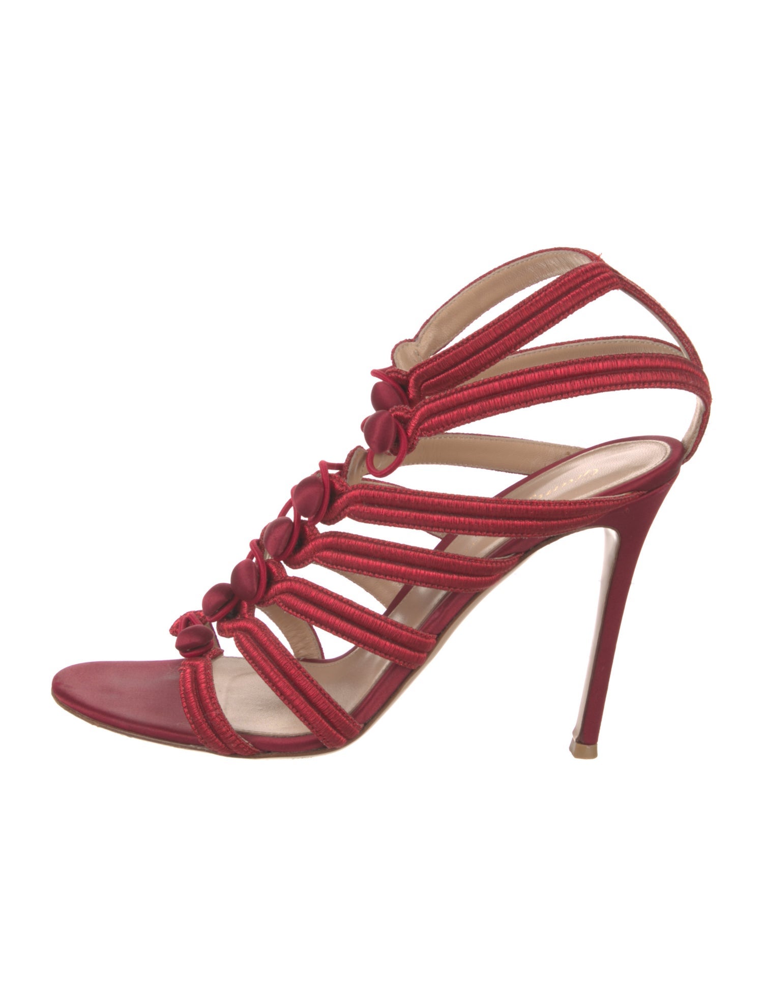 Gianvito Rossi Satin Gladiator Sandals