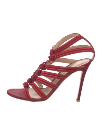 Gianvito Rossi Satin Gladiator Sandals
