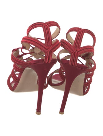 Gianvito Rossi Satin Gladiator Sandals