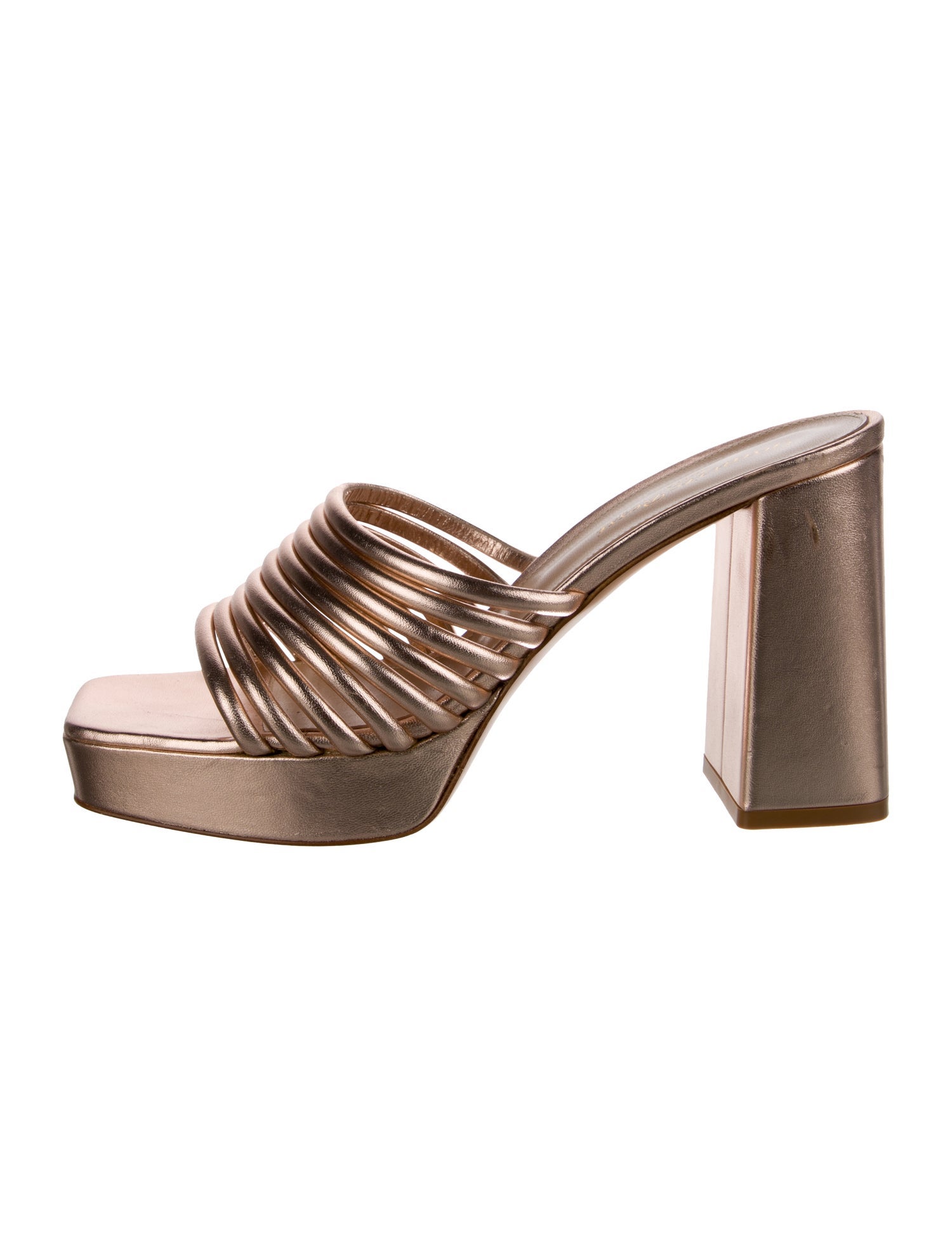 Gianvito Rossi Leather Slides