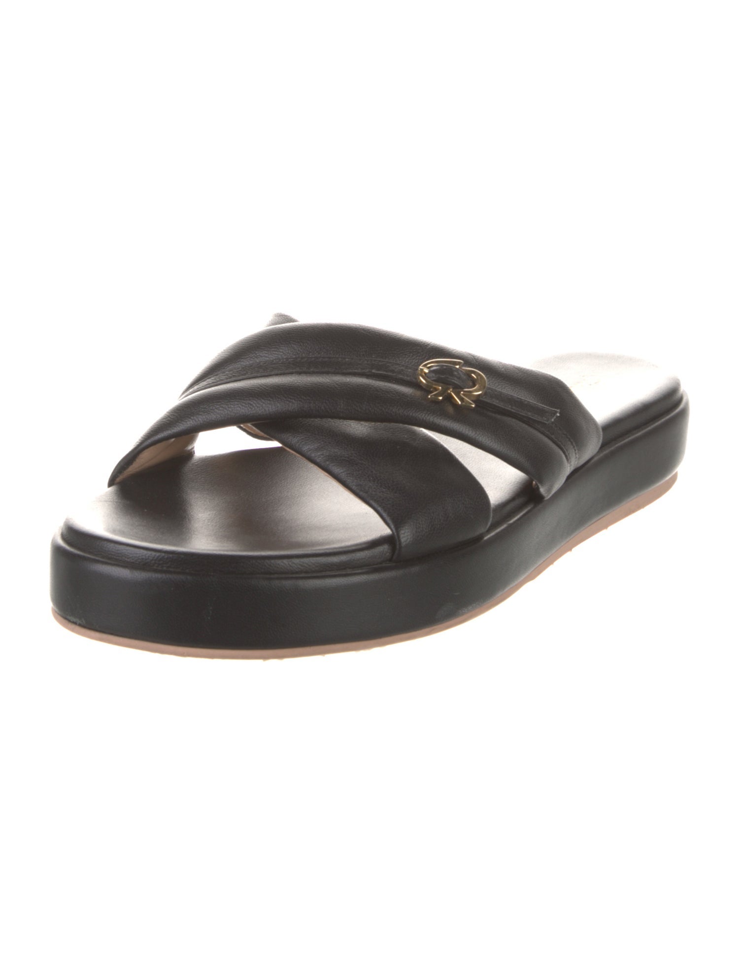 Gianvito Rossi Leather Slides