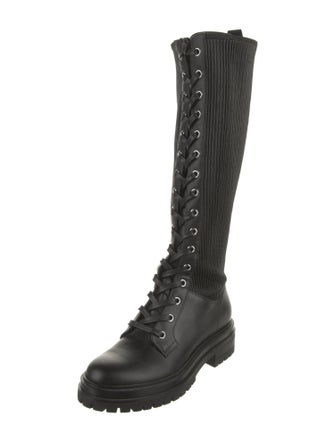 Gianvito Rossi Leather Combat Boots