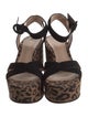 Gianvito Rossi Suede Animal Print Espadrilles