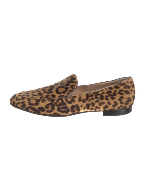 Gianvito Rossi Ponyhair Animal Print Loafers