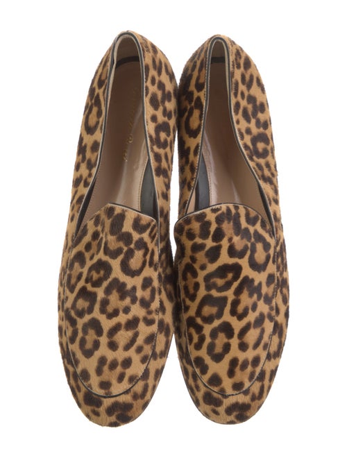 Gianvito Rossi Ponyhair Animal Print Loafers