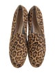 Gianvito Rossi Ponyhair Animal Print Loafers