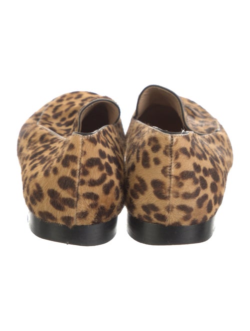 Gianvito Rossi Ponyhair Animal Print Loafers