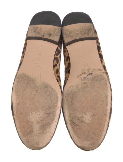 Gianvito Rossi Ponyhair Animal Print Loafers