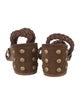 Gianvito Rossi Suede Studded Accents Sandals