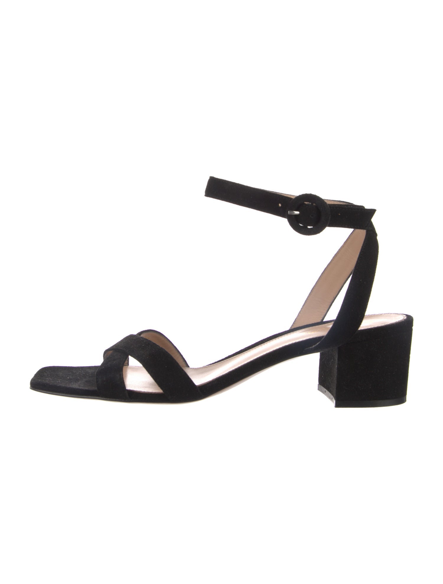 Gianvito Rossi Suede Slingback Flats