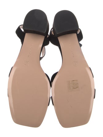 Gianvito Rossi Suede Slingback Flats