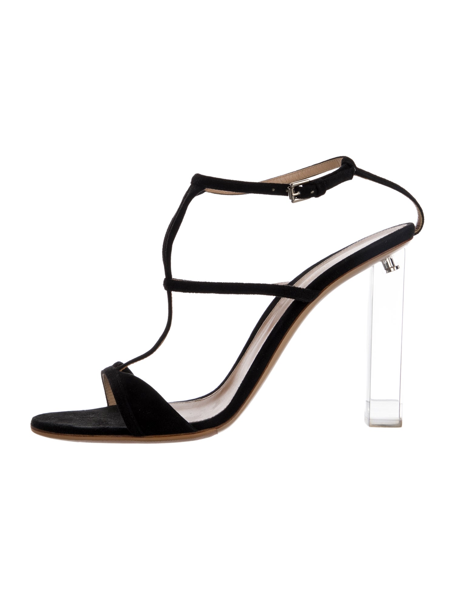 Gianvito Rossi Suede T-Strap Sandals