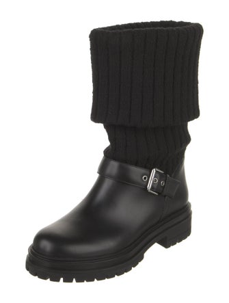 Gianvito Rossi Leather Moto Boots