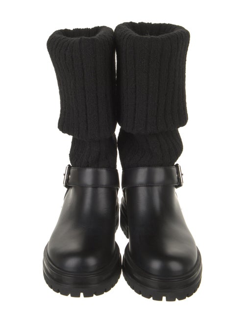 Gianvito Rossi Leather Moto Boots