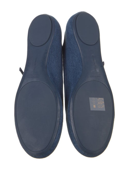 Gianvito Rossi Denim Mary Jane Flats