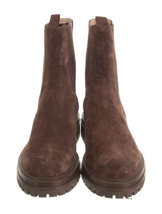 Gianvito Rossi Suede Chelsea Boots