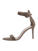 Gianvito Rossi Suede Studded Accents Sandals