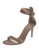 Gianvito Rossi Suede Studded Accents Sandals