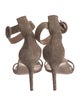 Gianvito Rossi Suede Studded Accents Sandals