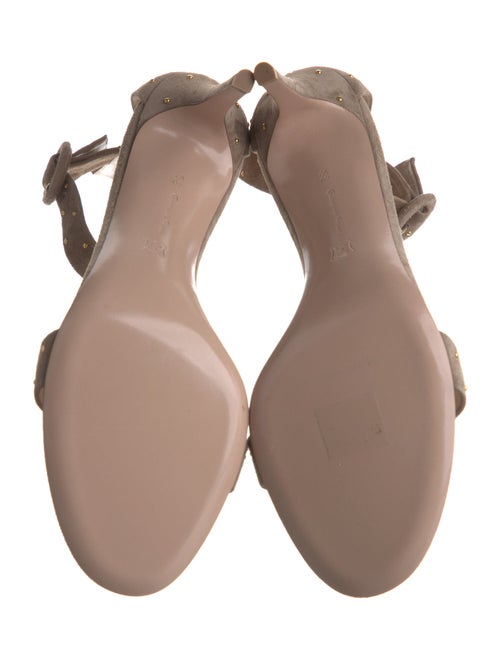 Gianvito Rossi Suede Studded Accents Sandals
