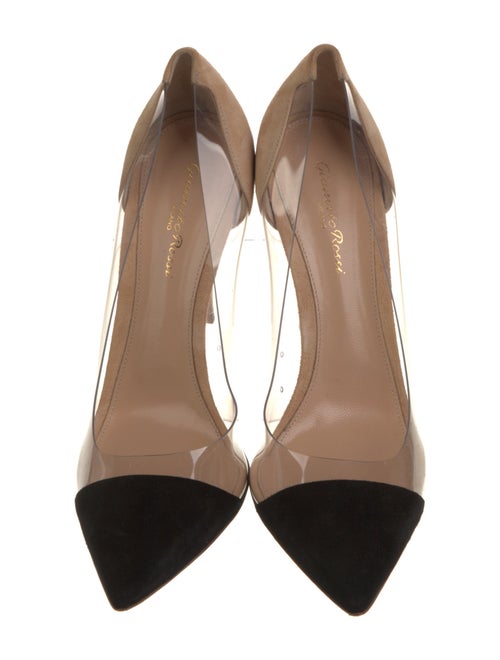 Gianvito Rossi Suede D'Orsay Pumps