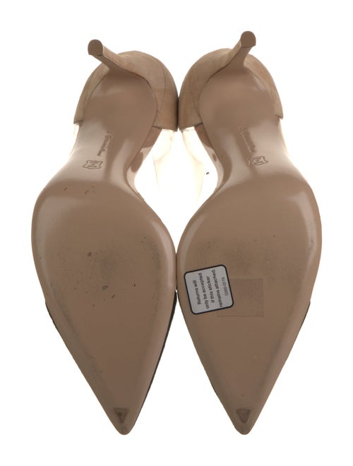 Gianvito Rossi Suede D'Orsay Pumps