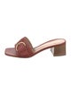 Gianvito Rossi Leather Slides