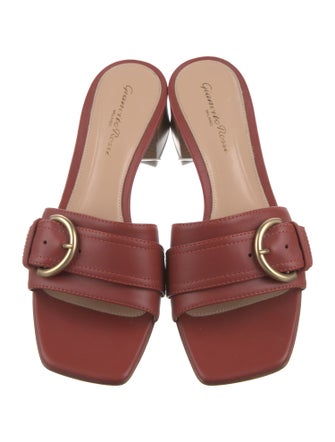 Gianvito Rossi Leather Slides