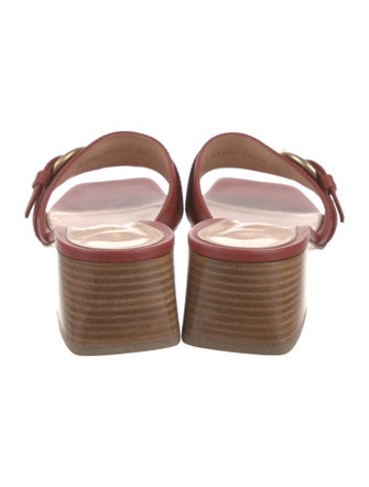 Gianvito Rossi Leather Slides