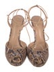 Gianvito Rossi Snakeskin Animal Print D'Orsay Pumps