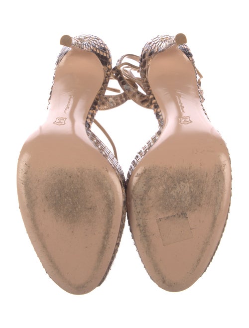 Gianvito Rossi Snakeskin Animal Print D'Orsay Pumps