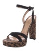 Gianvito Rossi Suede Printed Sandals