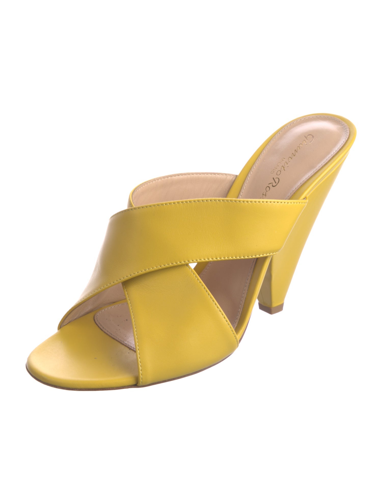 Gianvito Rossi Leather Slides