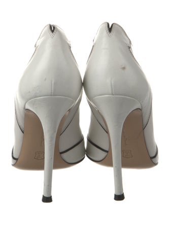 Gianvito Rossi Leather Leather Trim Embellishment D'Orsay Pumps