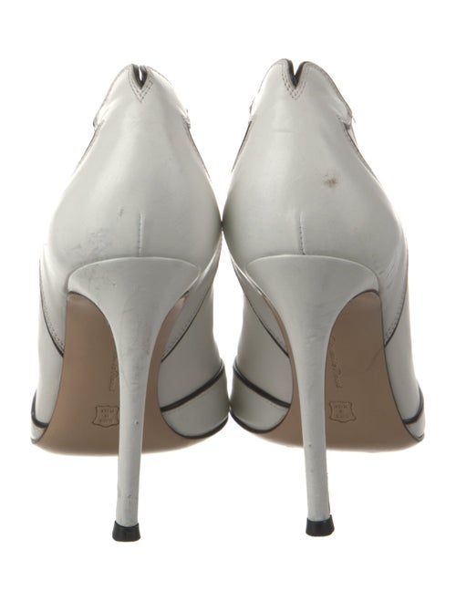 Gianvito Rossi Leather Leather Trim Embellishment D'Orsay Pumps