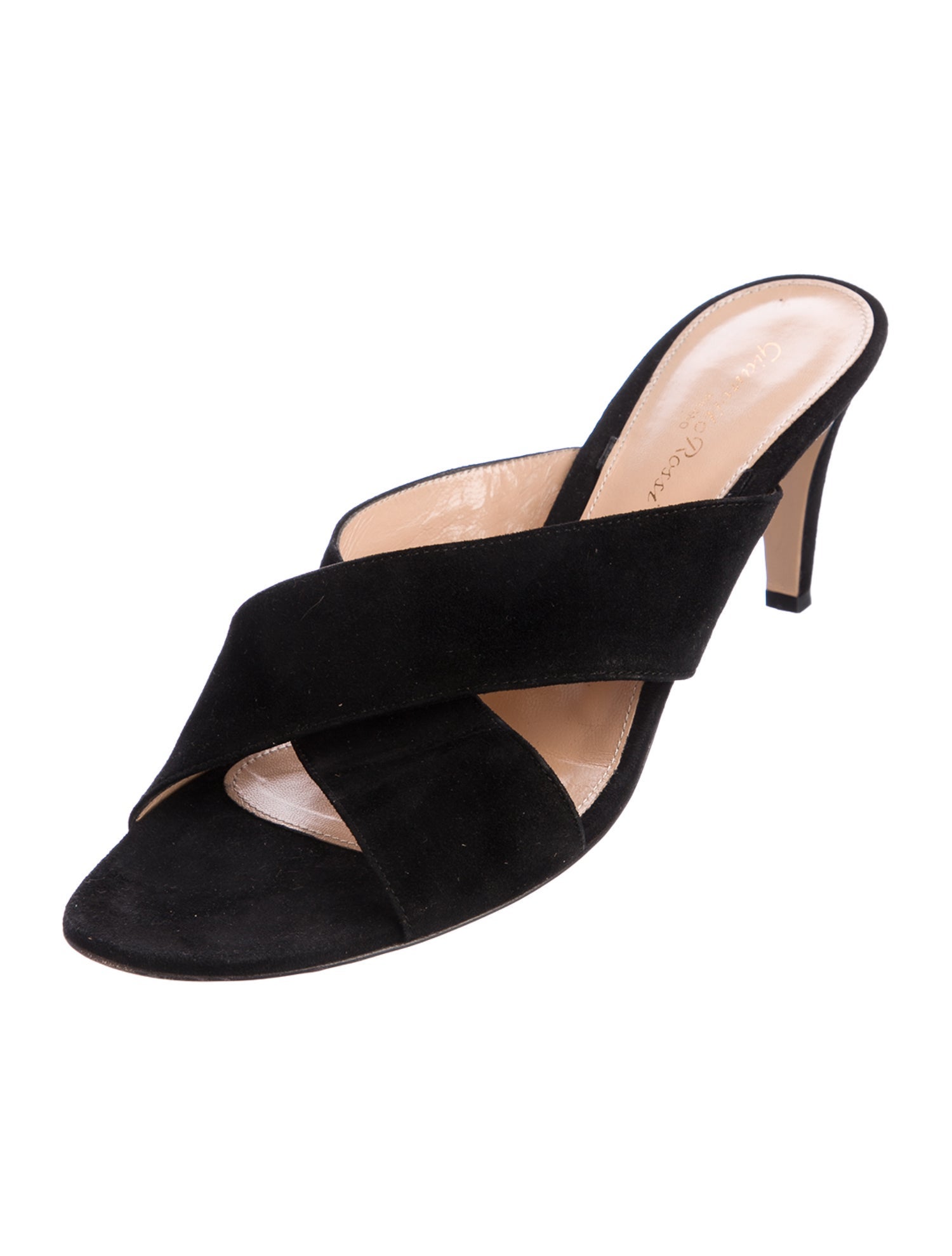 Gianvito Rossi Suede Slides