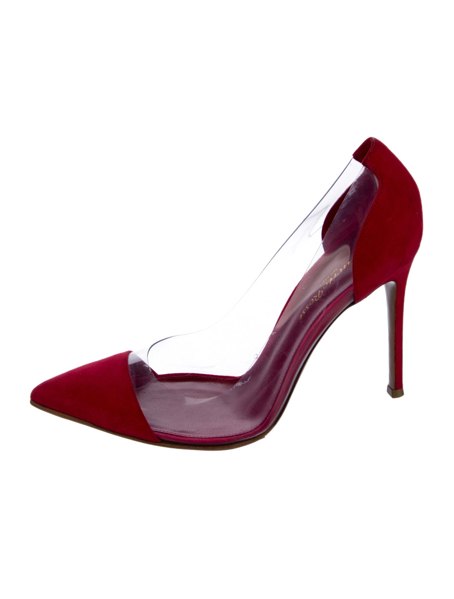 Gianvito Rossi Suede D'Orsay Pumps