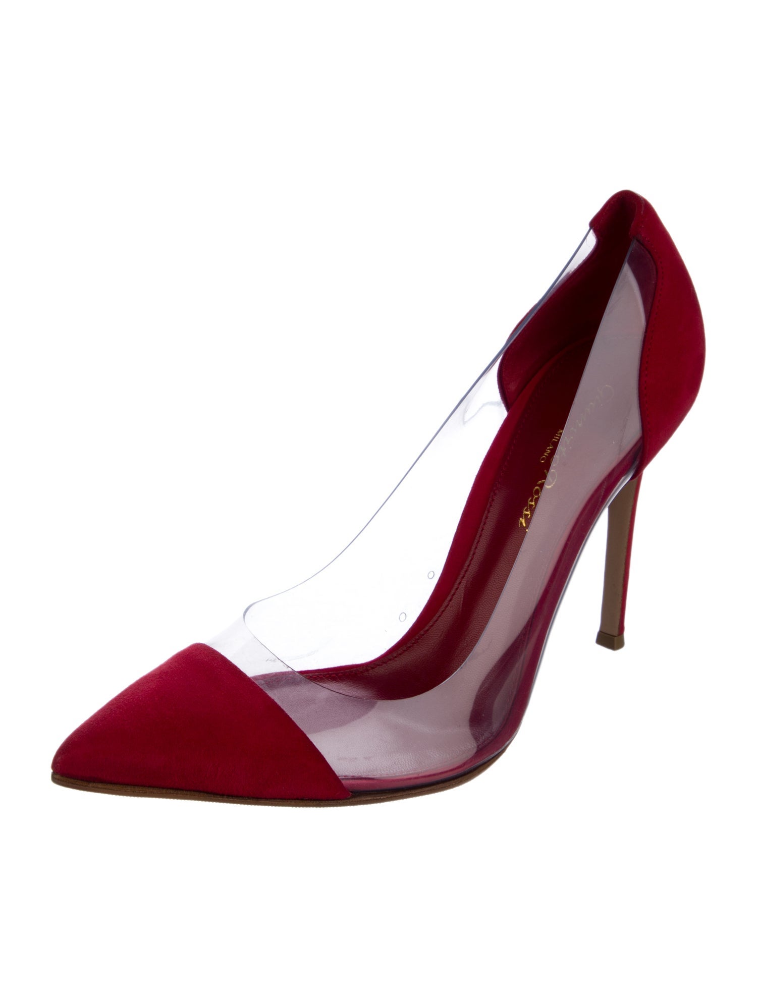 Gianvito Rossi Suede D'Orsay Pumps